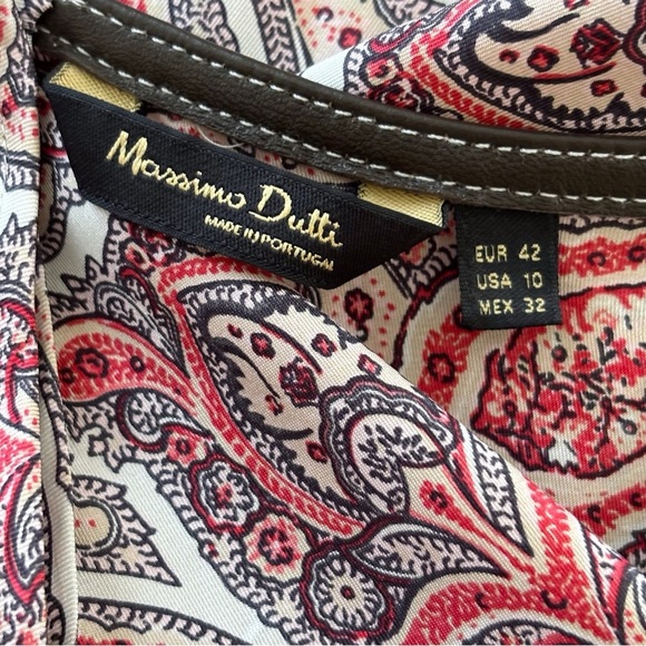 Massimo Dutti Dress Silk Paisley Shift - Picture 8 of 11